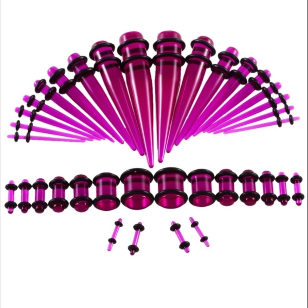 Acrylic Ear Gauge Taper and Plug Stretching Kit.